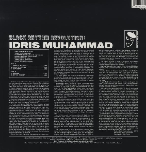 Idris Muhammad - Black Rhythm Revolution |  Vinyl LP | Idris Muhammad - Black Rhythm Revolution (LP) | Records on Vinyl