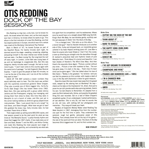 Otis Redding - Dock Of The Bay Sessions |  Vinyl LP | Otis Redding - Dock Of The Bay Sessions (LP) | Records on Vinyl