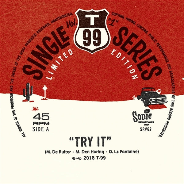 T99 - Try It/Tin Grin |  7" Single | T99 - Try It/Tin Grin (7" Single) | Records on Vinyl