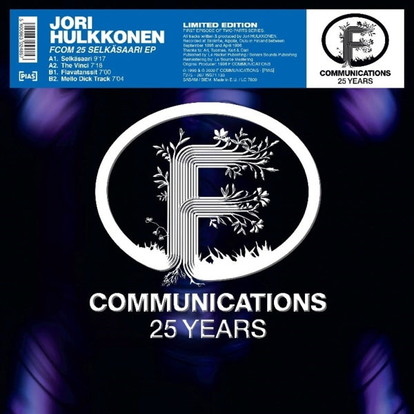 Jori Hulkkonen - Fcom 25 Selkasaari  |  12" Single | Jori Hulkkonen - Fcom 25 Selkasaari  (12" Single) | Records on Vinyl