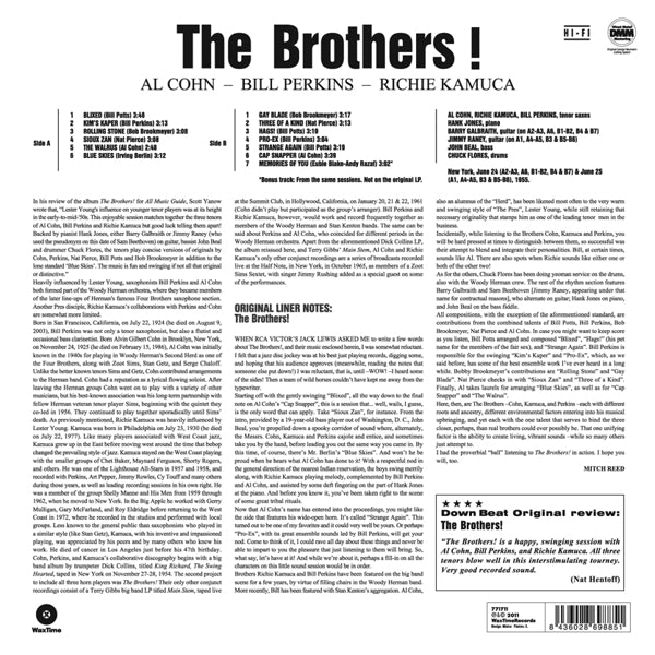 Al/Perkins Cohn - Brothers  |  Vinyl LP | Al/Perkins Cohn - Brothers  (LP) | Records on Vinyl