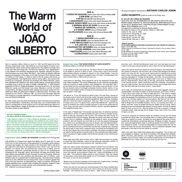 Joao Gilberto - Warm World  |  Vinyl LP | Joao Gilberto - Warm World  (LP) | Records on Vinyl