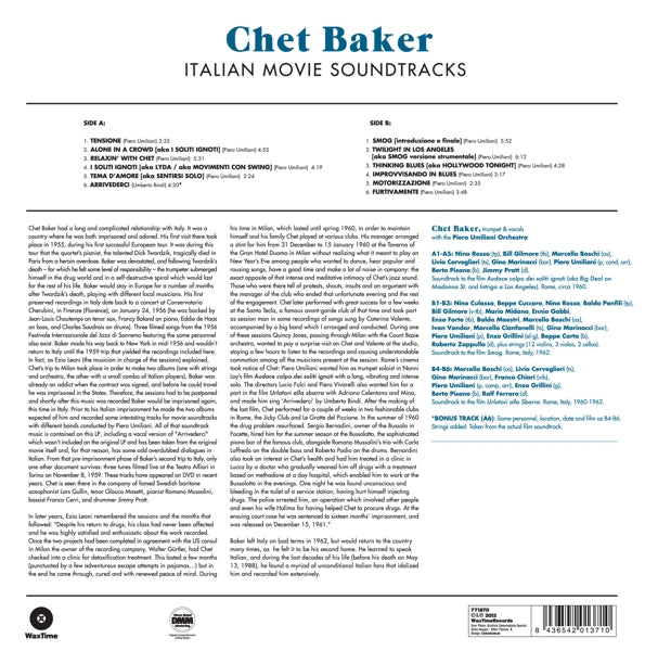 Chet Baker - Italian Movie..  |  Vinyl LP | Chet Baker - Italian Movie..  (LP) | Records on Vinyl