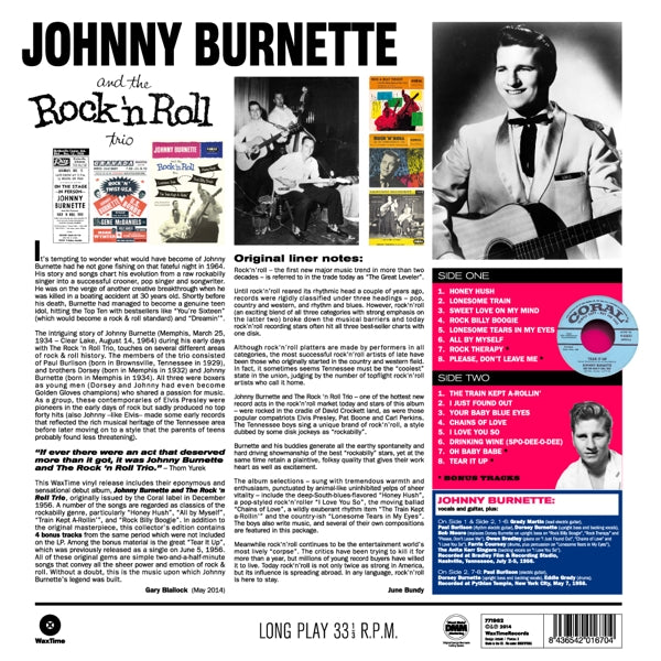 Johnny Burnette - Rock 'N' Roll Trio  |  Vinyl LP | Johnny Burnette - Rock 'N' Roll Trio  (LP) | Records on Vinyl