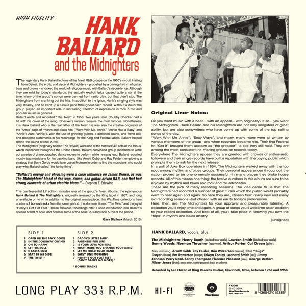 Hank Ballard - Hank Ballard And..  |  Vinyl LP | Hank Ballard - Hank Ballard And..  (LP) | Records on Vinyl