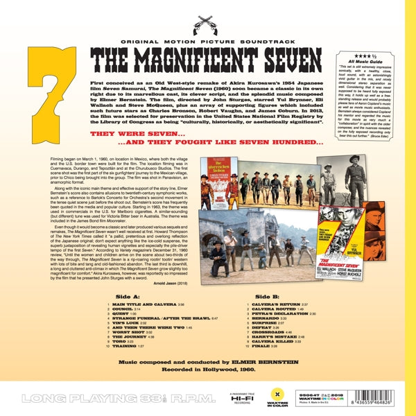 Elmer Bernstein - Magnificent Seven  |  Vinyl LP | Elmer Bernstein - Magnificent Seven  (LP) | Records on Vinyl