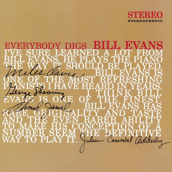 Bill Evans - Everybody Digs Bill Evans |  Vinyl LP | Bill Evans - Everybody Digs Bill Evans (LP) | Records on Vinyl