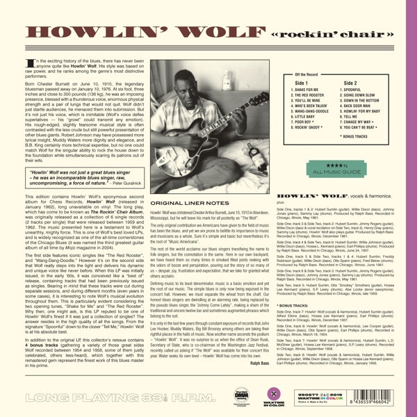Howlin' Wolf - Rockin' Chair  |  Vinyl LP | Howlin' Wolf - Rockin' Chair  (LP) | Records on Vinyl