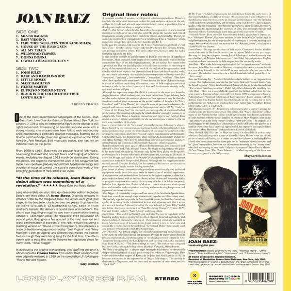 Joan Baez - Joan Baez  |  Vinyl LP | Joan Baez - Joan Baez  (LP) | Records on Vinyl